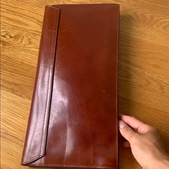 Vintage leather clutch Made in Italy - Picture 12 of 14